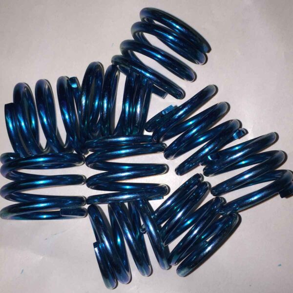 Blue Dye Over Zinc Plated Springs